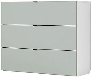 Comoda Fabrik Home Hardy 3S Frasin Alb / Gri Mat