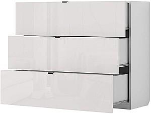 Comoda Fabrik Home Hardy 3S Frasin Alb / Alb Lucios