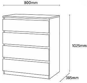 Comoda Fabrik Home Havana 4 Gri