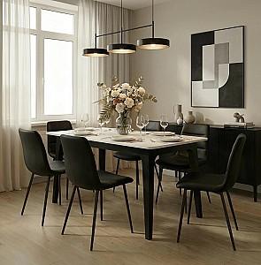 Masa Fabrik Home Crown Frasin Alb / Antracit