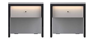 Noptiera Fabrik Home Clay (2 buc.) Gri