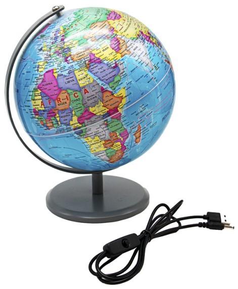 Glob pamantesc New World Gl.20.PVC USB Black EN