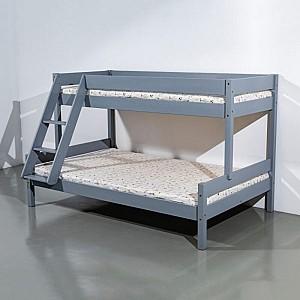 Pat copii MobiCasa Mira 80/120x200 Gri