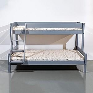 Pat copii MobiCasa Mira 80/120x200 Gri