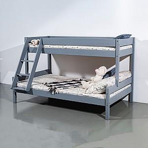 Pat copii MobiCasa Mira 80/120x200 Gri