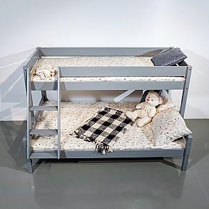 Pat copii MobiCasa Mira 80/120x200 Gri