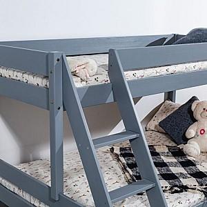 Pat copii MobiCasa Mira 80/120x200 Gri