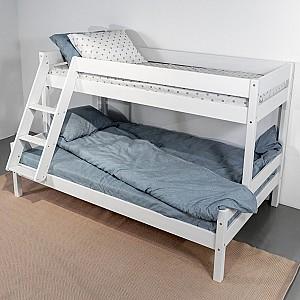 Pat copii MobiCasa Mira White 80/120x200