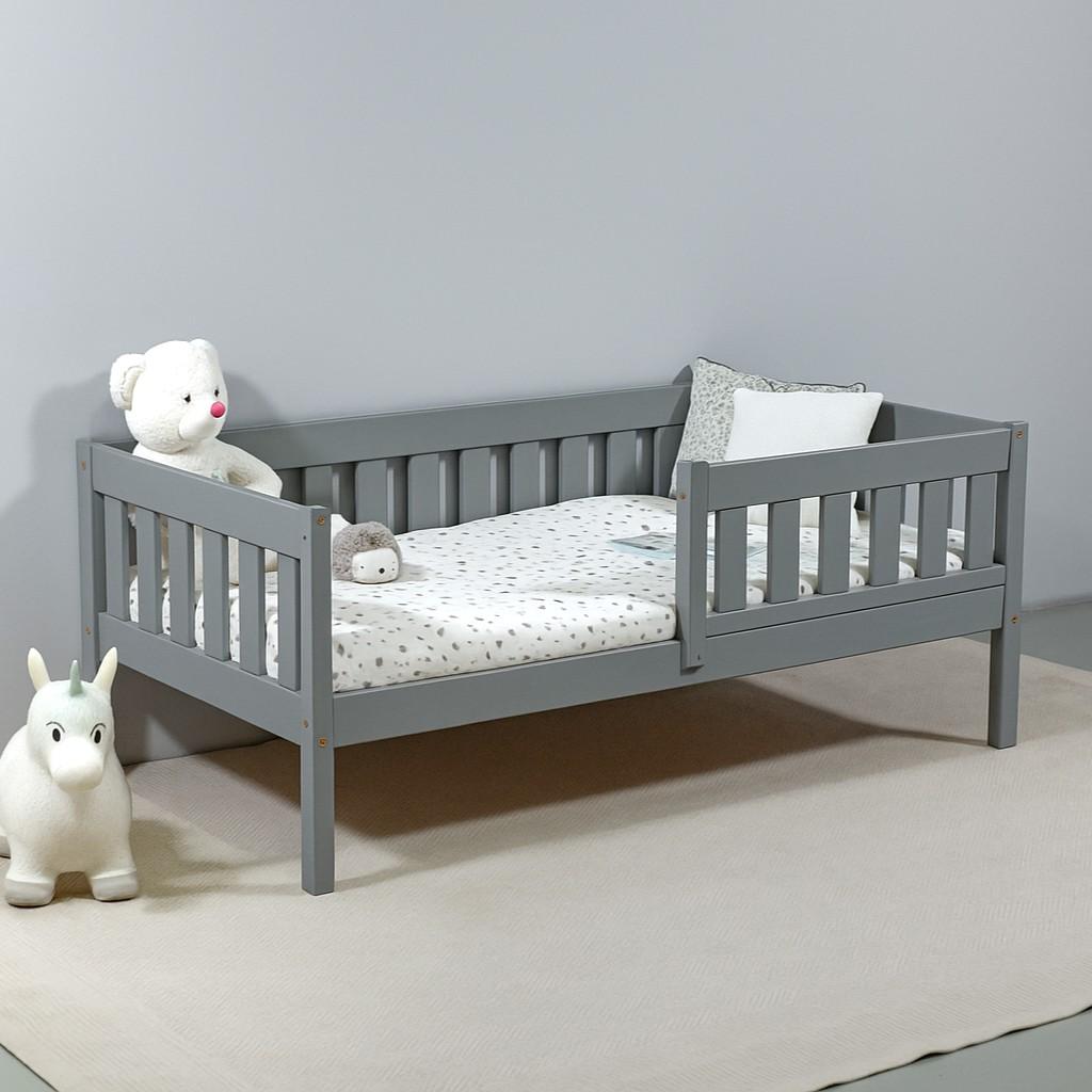 Pat copii MobiCasa Alvin 80x180 Gri