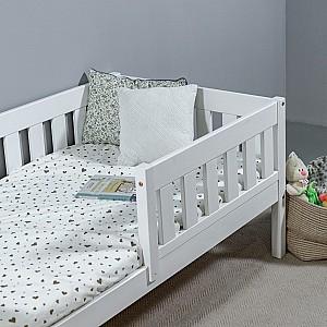 Pat copii MobiCasa Alvin 80x180 Alb