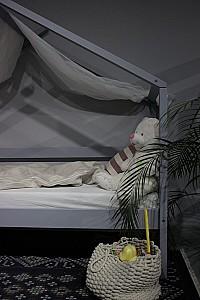 Pat copii MobiCasa Fiona 90x200 Gri