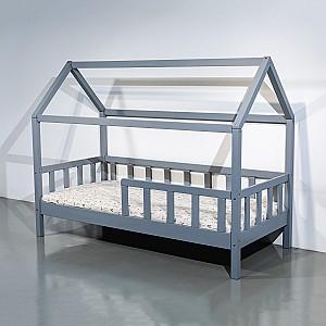 Pat copii MobiCasa Jasmine 90x200 Gri