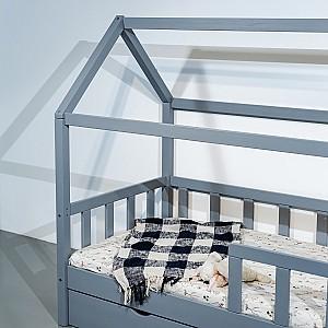 Pat copii MobiCasa Jasmine 90x200 Gri