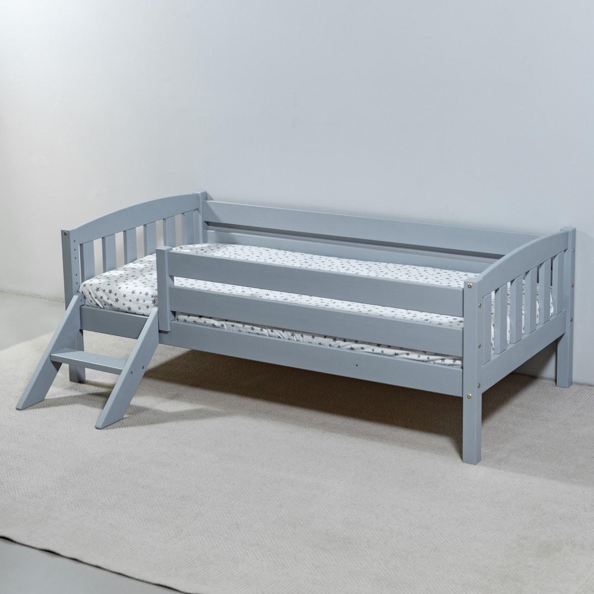 Pat copii MobiCasa Dino Gray 80x160