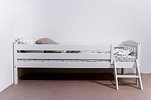 Pat copii MobiCasa Dino White 80x160