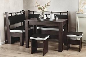 Coltar bucatarie ML Mobila Omega (set) Wenge(Maro)/Negru/Gri