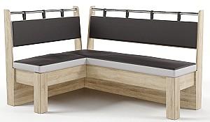 Coltar bucatarie ML Mobila Omega (set) Stejar Sonoma/Negru/Gri