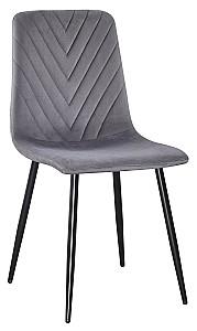 Set de masa si scaune Yasen DT-2423 120x80 Mocha White + 6 scaune DC 5012 S (HLR 22) Gri