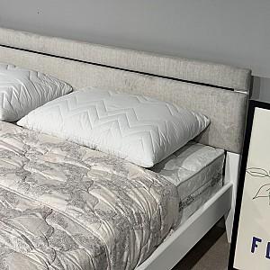 Pat MobiCasa L-258 160x200 Alb / Topaz 90 (Gri Deschis)