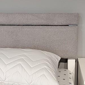 Pat MobiCasa L-158 90x200 Alb / Alpaca 90 (Gri Deschis)