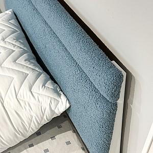 Pat MobiCasa L-158 90x200 Alb / Alpaca 82 (Albastru)