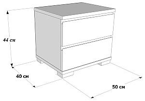 Noptiera MobiCasa Boston Alb