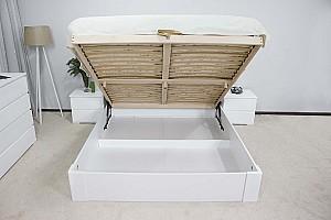 Pat MobiCasa Malmo (cu mecanism) 180x200 Alb / Magic Velvet 2218 (Gri)