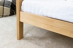 Pat copii MobiCasa Elsa 90x200 Natur / Topaz 33 (Verde)