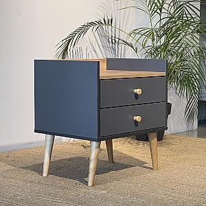 Noptiera MobiCasa 2 Asgard Stejar Kraft Auriu/Grafit