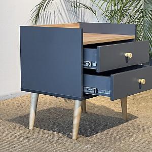 Noptiera MobiCasa 2 Asgard Stejar Kraft Auriu/Grafit