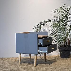 Noptiera MobiCasa 2 Asgard Stejar Kraft Auriu/Grafit