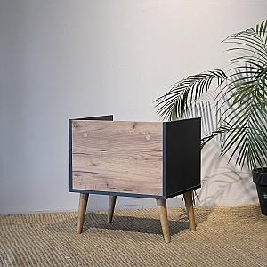 Noptiera MobiCasa 2 Asgard Stejar Kraft Auriu/Grafit