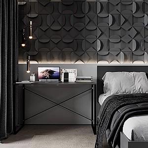 Masa de birou MobiCasa Ascet 120 Grafit / Negru