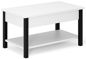 Masuta de cafea, reviste MobiCasa Desk 2.0 Alb/Negru