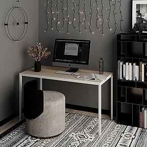 Masa de birou MobiCasa Brevity Loft 67x140 Steja Sonoma/Alb