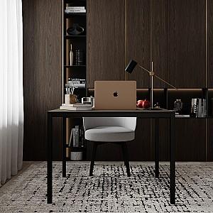 Masa de birou MobiCasa Brevity Loft 67x90 Stejar Vintage Oxid(Maro)/Negru