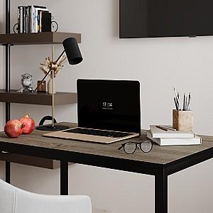 Masa de birou MobiCasa Brevity Loft 67x90 Stejar Vintage Oxid(Maro)/Negru