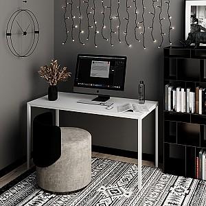 Masa de birou MobiCasa Brevity Loft 67x140 Alb