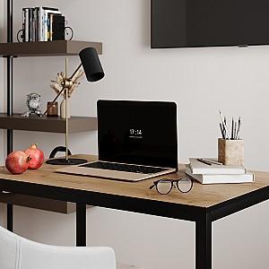 Masa de birou MobiCasa Brevity Loft 67x90 Stejar Kraft Auriu/Negru