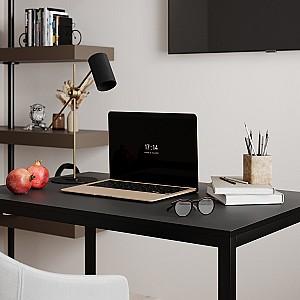 Masa de birou MobiCasa Brevity Loft 67x90 Grafit(Gri)/Negru