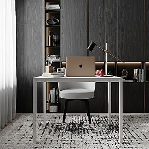 Masa de birou MobiCasa Brevity Loft 67x90 Alb