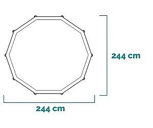 Piscina cu carcasa Intex Frame Blue (28296)