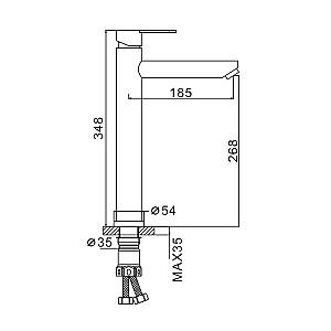 Baterie pentru lavoar Frap F 10801-29