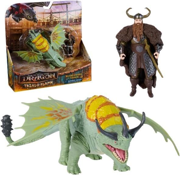 Figurina personaj Spin Master Stoick și dragonul Rumblehorn (6075559)
