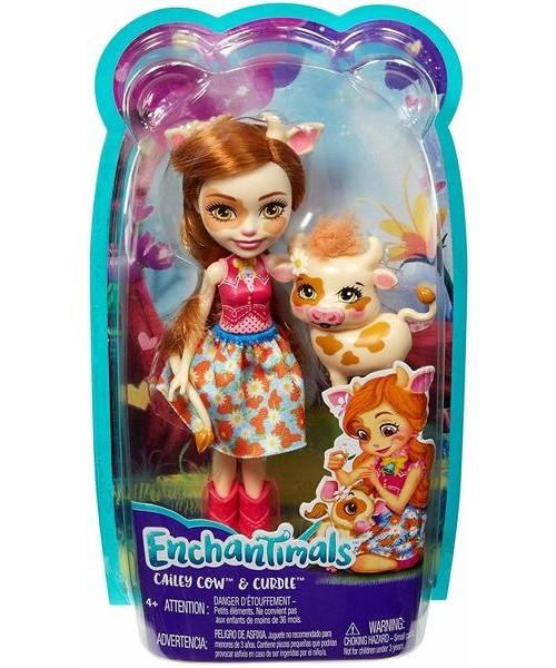 Papusa Enchantimals Vacuta Cailey & Curdle (FXM77)