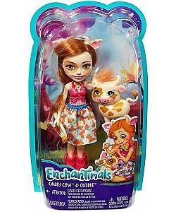 Papusa Enchantimals Vacuta Cailey & Curdle (FXM77)