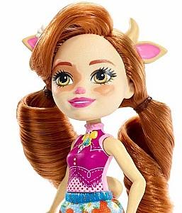 Papusa Enchantimals Vacuta Cailey & Curdle (FXM77)