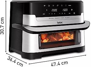 Friteuza cu aer cald TEFAL Dual Easy Fry EY922DE0