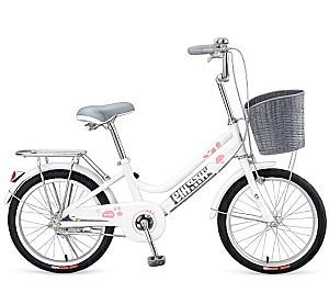 Bicicleta copii New World Da Ka Wen White