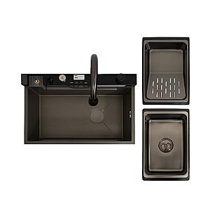 Chiuveta de bucatarie SanDonna HD7550 Negru (VOR82368)